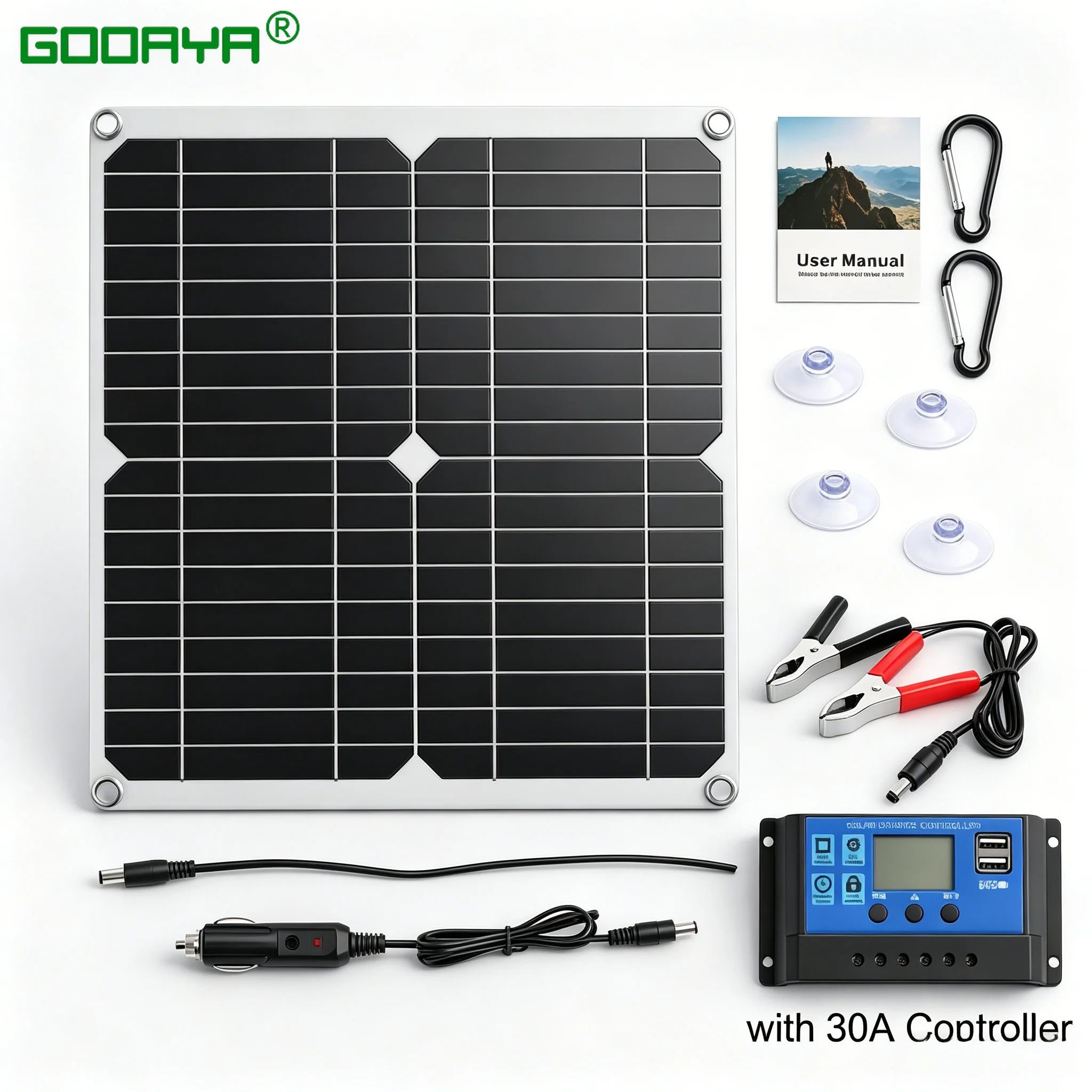1000W Solar Panel 12V Solar Cell With 100A Controller Solar Charge for Phone RV Car MP3 PAD Charger Outdoor Battery Supply