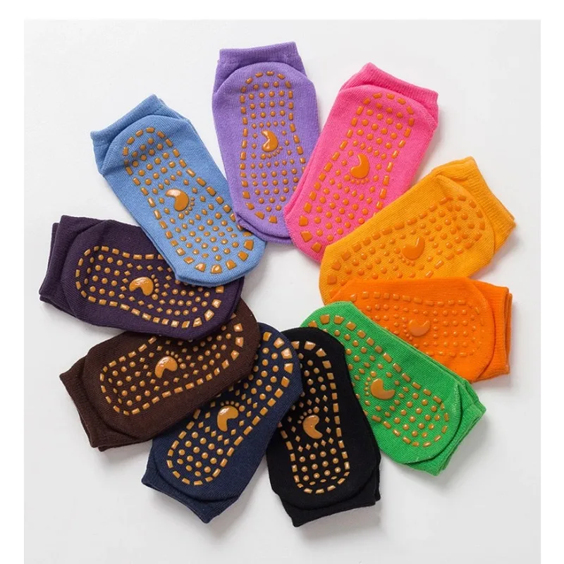 Kids Adults Anti-Slip Socks Parent-Child Trampoline Sock Cotton Socks Elasticity Sports Boys Girls Outside Children Socks