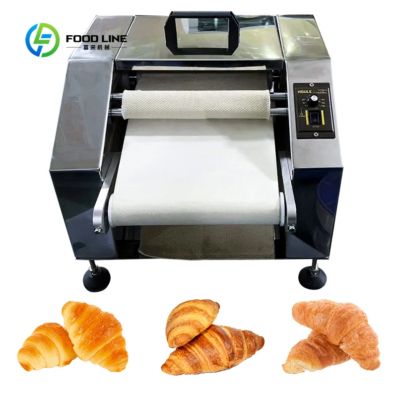 Factory Commercial Croissant Production Line Automatic Croissant Forming Making Machine