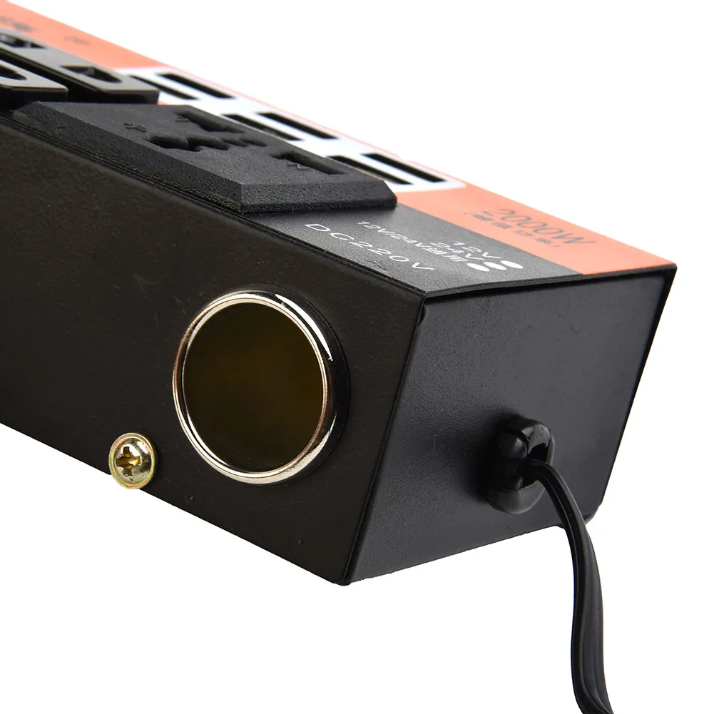 Car Power Inverter 895662332321543121231322154///8452121500W Peak DC 12V/24V To DC 110V/220V Converter Trip 6 USB