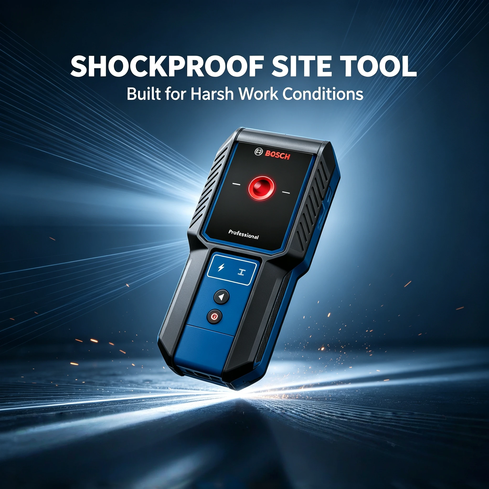 BOSCH GMS 100-23 Material Wall Detector, IP54 Professional Scanner for Wall Drilling, Detect Cable Metal Wood Power Tool