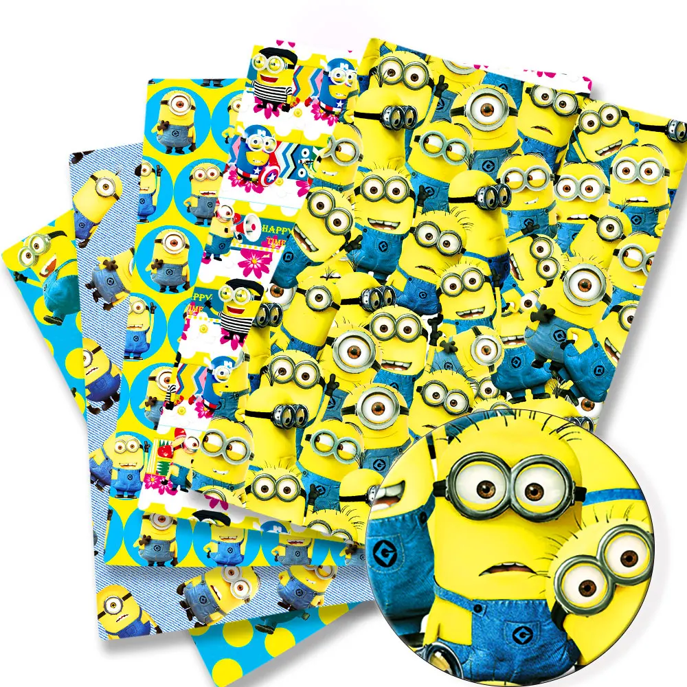 BEAST KINGDOM minions Cartoon cotton fabric Patchwork Tissue Kid Home Textile Sewing Doll Dress Curtain Polyester cotton Fabric