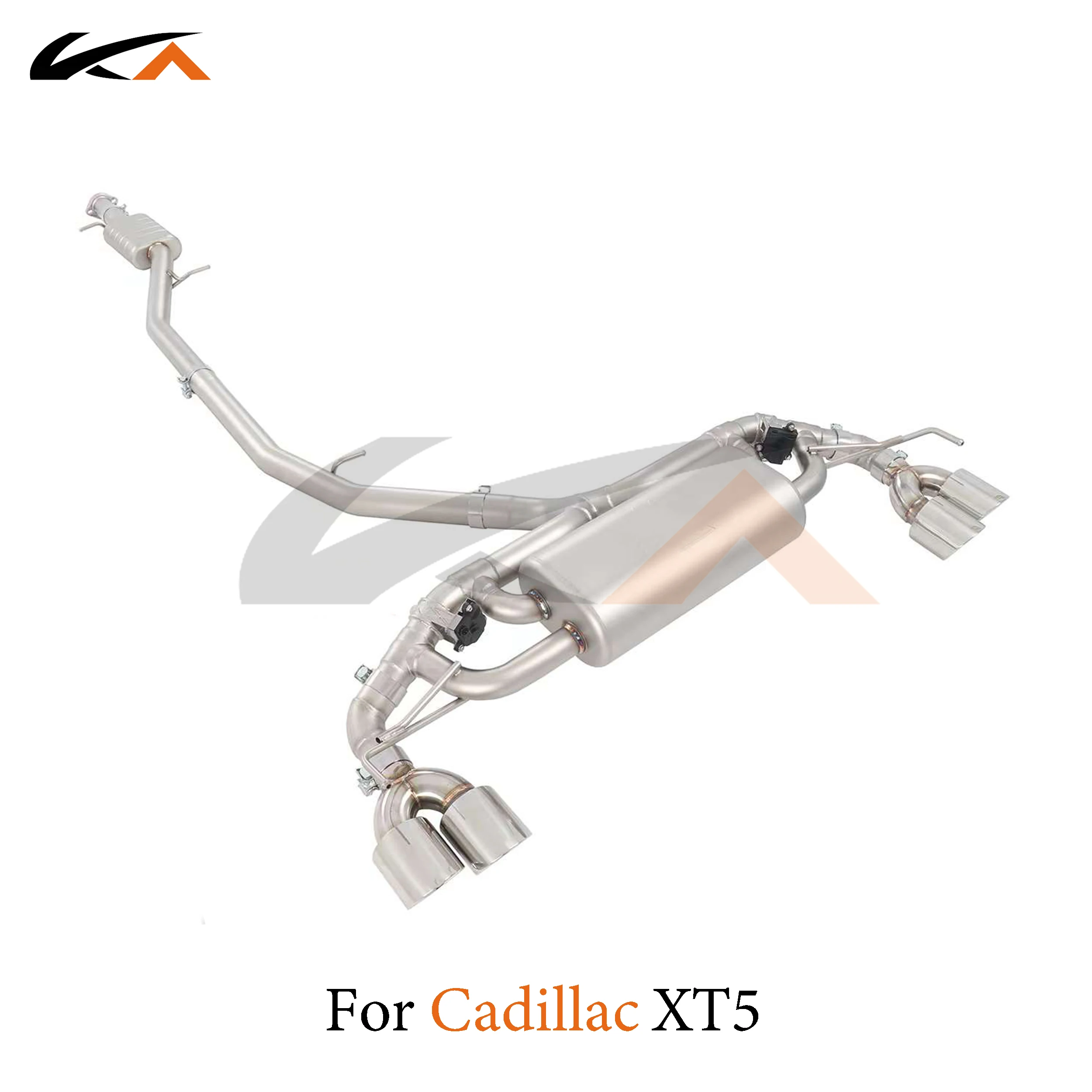 

KA Tuning exhaust system stainless catback for Cadillac XT5 2.0T rear section performance muffler valve