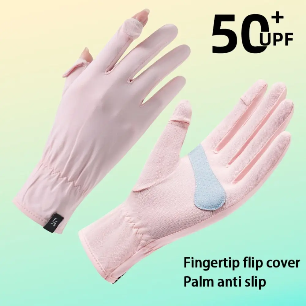Fashion Anti-UV Sunscreen Gloves Breathable Non Slip Gloves Touch Screen Thin Mittens Women