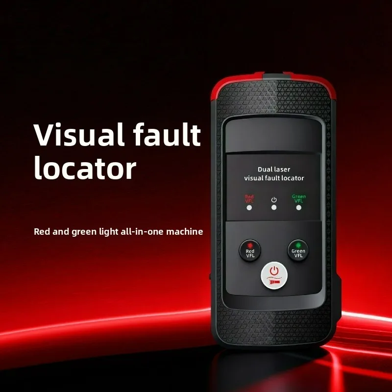 VS11 Fiber Optic Test Pen Dual Red Green Light Visual Fault Locator Portable Optical Cable Troubleshooting Instrument