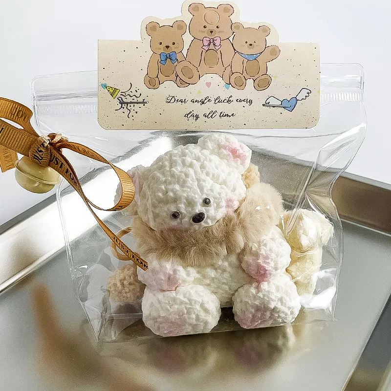 Silicoco Animal Series Cartoon Brown Bear Mochi‑like Burst Slow Rebound Fidget Squeeze Desktop Trinket Squishy Toy #Nulala200024