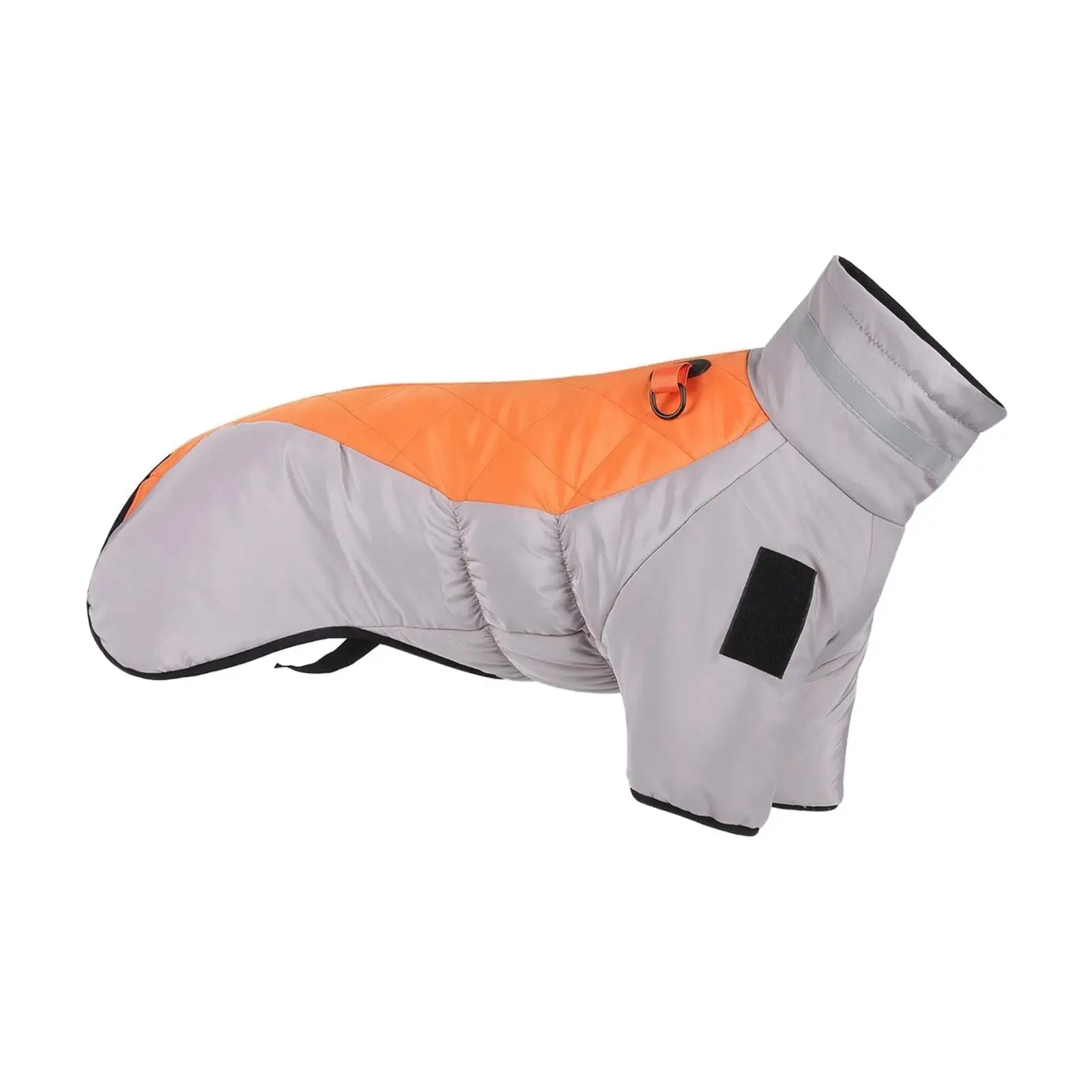 Large Breed Reflective Winter Coat with Hook Loop Closure Thermal Dog Outerwear for Rain and Snow