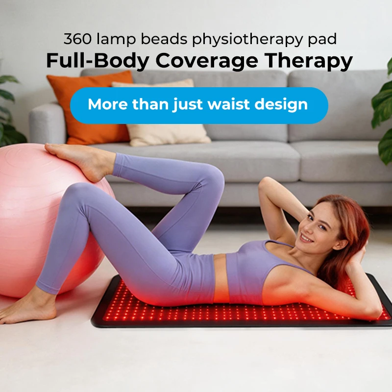 Red Light Therapy Belt 660nm 850nm Near Infrared LED Therapy Wrap Portable Wearable Adjustable Timer for Back Waist Shoulder