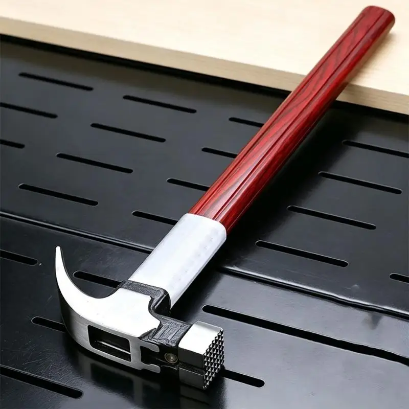 Multifunctional Heavy Duty Clawing Hammer Straight Clawing Hammer with Shock Absorbing Handle Heavy Duty Hammer Hand Tool A2BB