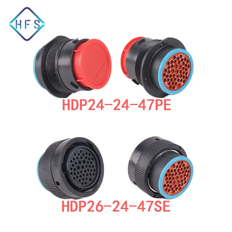 47-pin Automotive Waterproof Plug Connection HDP Series HDP26-24-47SE HDP24-24-47PE Waterproof Plug Male/Female Connector For Au