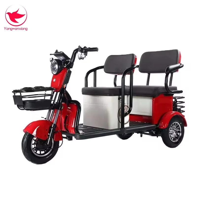 2024 China factory Charge Power Mobility  Adult Three Wheel Price Cheap high carbon steel Electric Tricycle