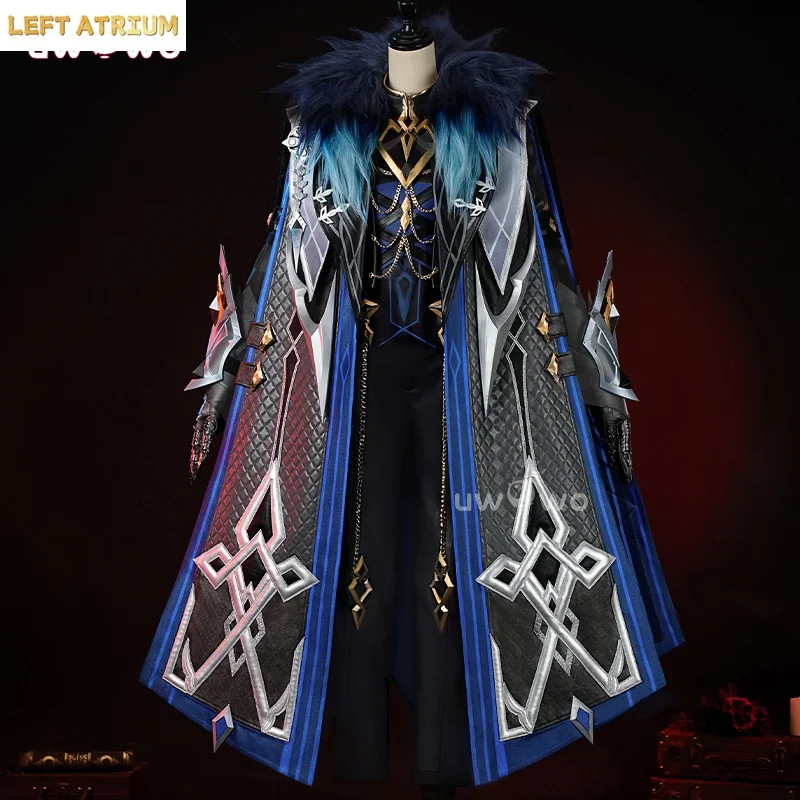 UWOWO Collab Series: Disfraz de Cosplay de Capitán de Genshin Impact Fatui Harbingers Il Capitan, Nuevo Conjunto para Halloween