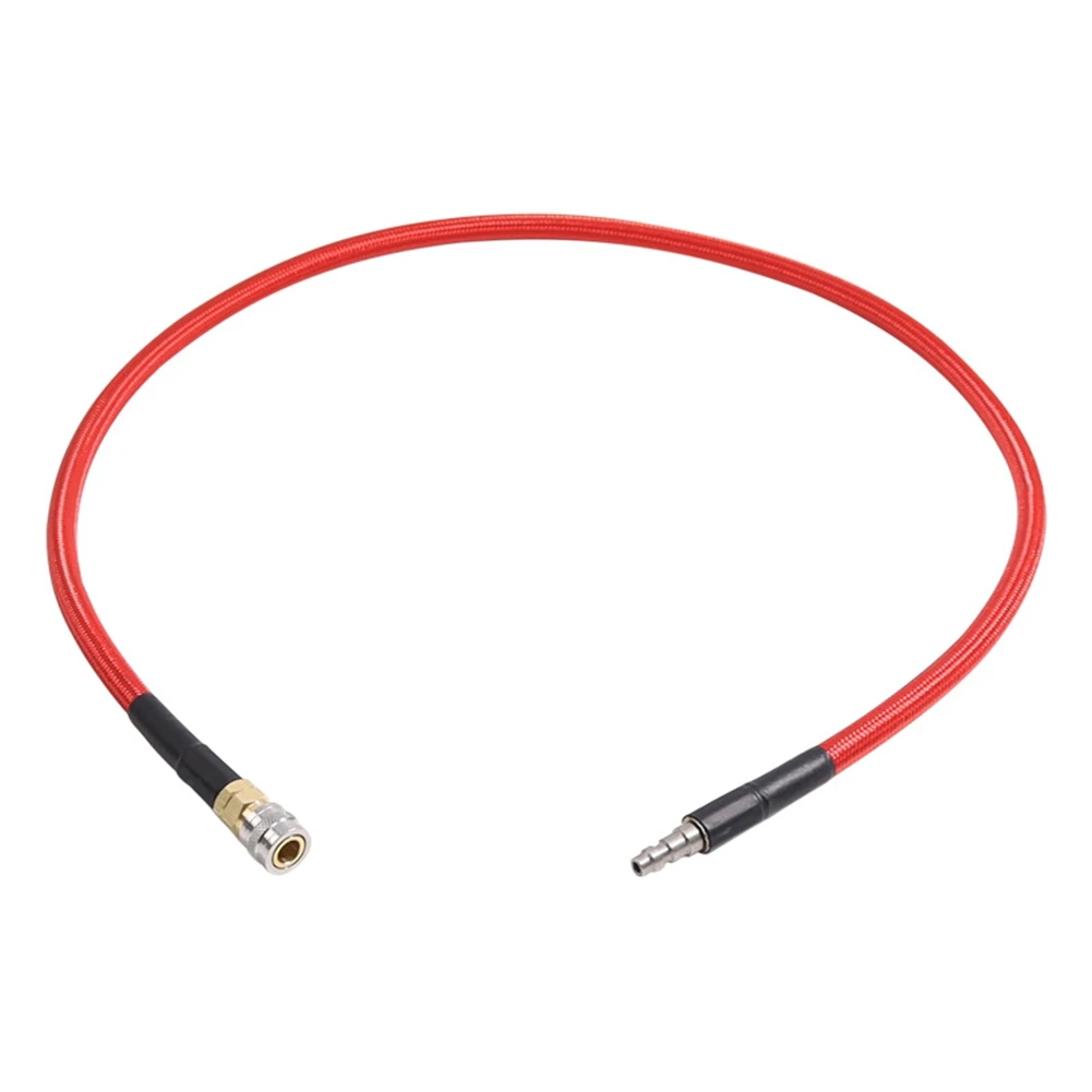 Airsoft HPA SLP FLEX Air Hose Remote Line with (US)Foster QD 40 Inch Low Pressure MAX 300 PSI Red HOT