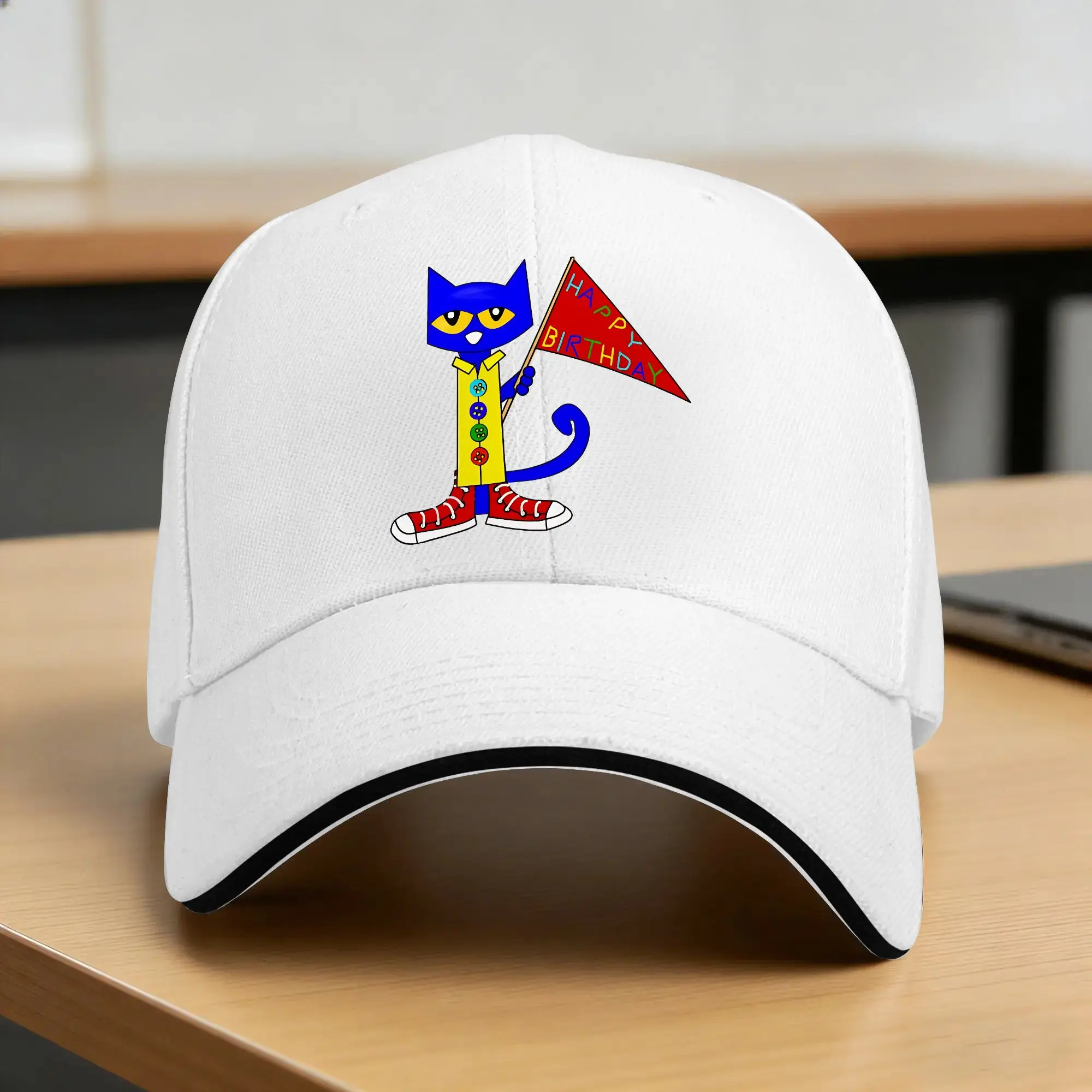 Gorra de béisbol casual Pete the Cat, gorra de camionero de verano, gorra para correr, estilo hippie, hip hop, para hombre y mujer, gorras de béisbol lindas y2k