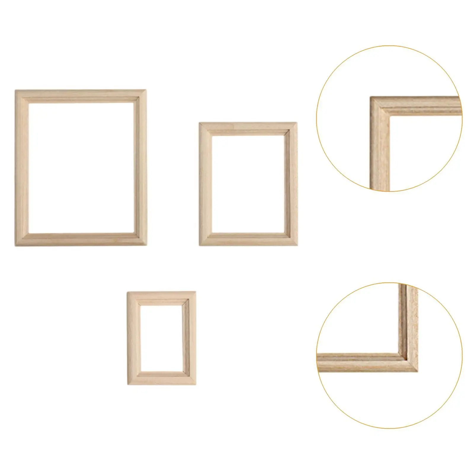 3 pezzi 1/12 Puntelli per scene di vita Modelli di cornici per foto per bambini piccoli 3+ ragazzi