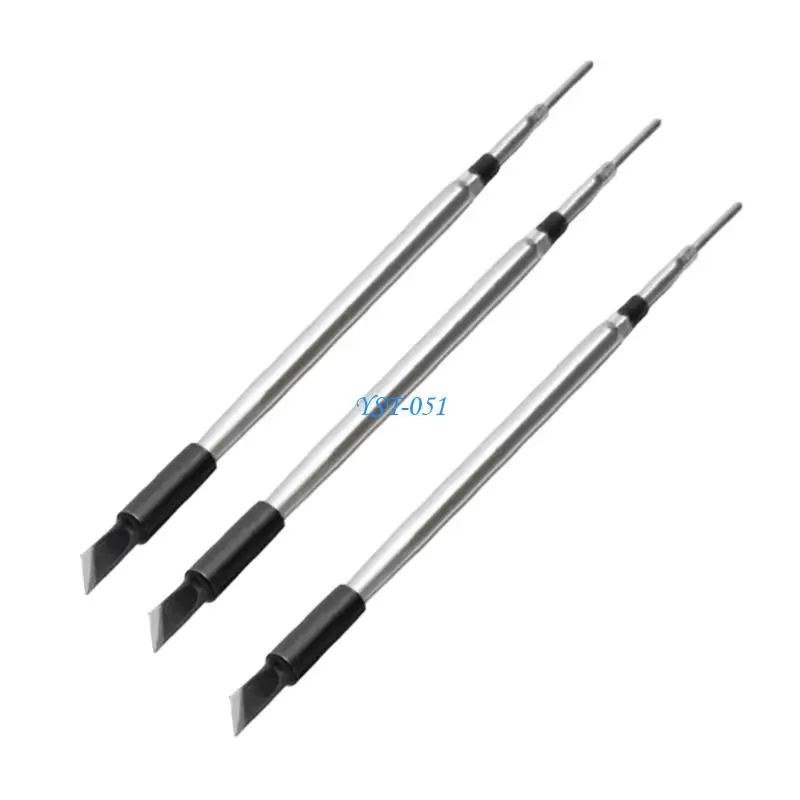E15A 3Pcs Premium Copper Soldering Iron Tip With Excellent Thermals Conductivity