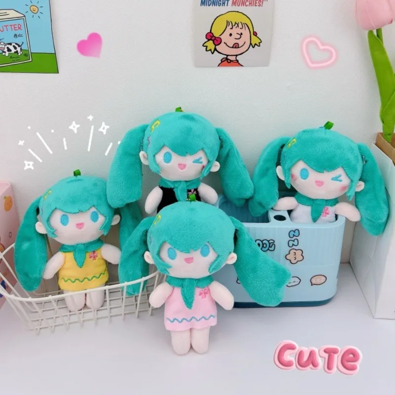 Hatsune miku anime schlüssel bund kreative drei dimensionale plüsch schlüssel bund cartoon anhänger schlüssel anhänger zubehör mode geschenke neu