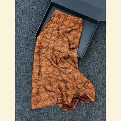 

Летняя женская юбка миди А-силуэта с завышенной талией и цветочным принтом, повседневная, из полиэстера, с дизайнерскими элементами, коллекция 2026 года