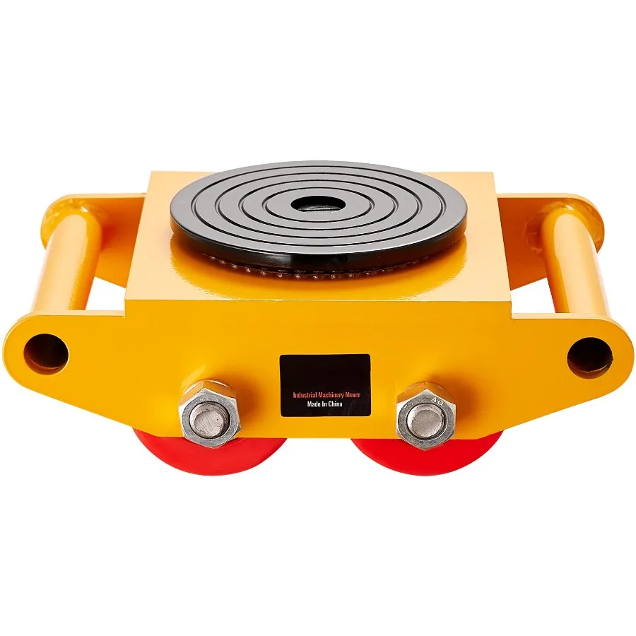 

Machinery Skate Dolly 13 200 LBS/6T Industrial Machinery Mover Heavy Duty Carbon Steel with 4 PU Wheels 360 Rotation Non-Slip C