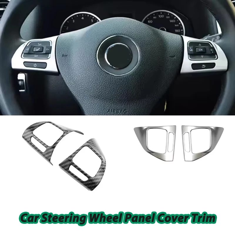 

Car Steering Wheel Panel Sticker Trim Cover For VW Golf Mk6 Passat B7 CC EOS Tiguan Jetta Touran Sharan Caddy Accessories