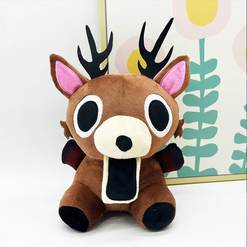 Jouets en peluche cerf 99 nuits dans la forêt, porte-clés en peluche, accessoires pour sac à dos, Fans de Cosplay, cadeaux d'anniversaire, cadeau d'halloween