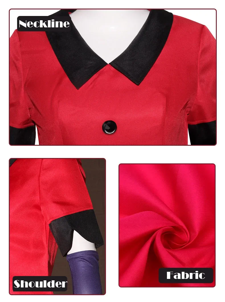 Vaggie Cosplay Costume Anime Uniform Hazbin Suit Halloween Party Hotel Carnival Uniform Costumes Cos Disfraz Mujer Adulta