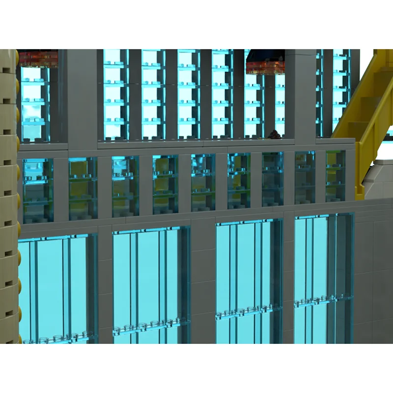 مدينة شارع عرض Moc اللبنات وحدات مركز تسوق نموذج التكنولوجيا الطوب لتقوم بها بنفسك تجميع اللعب البناء هدايا العيد