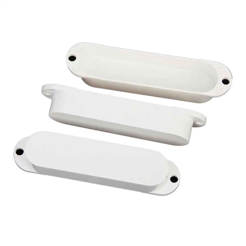 Electric Guitar Single Coil Pickup Covers White Plastic Housing Accessory for Guitar Craft and Repairs
