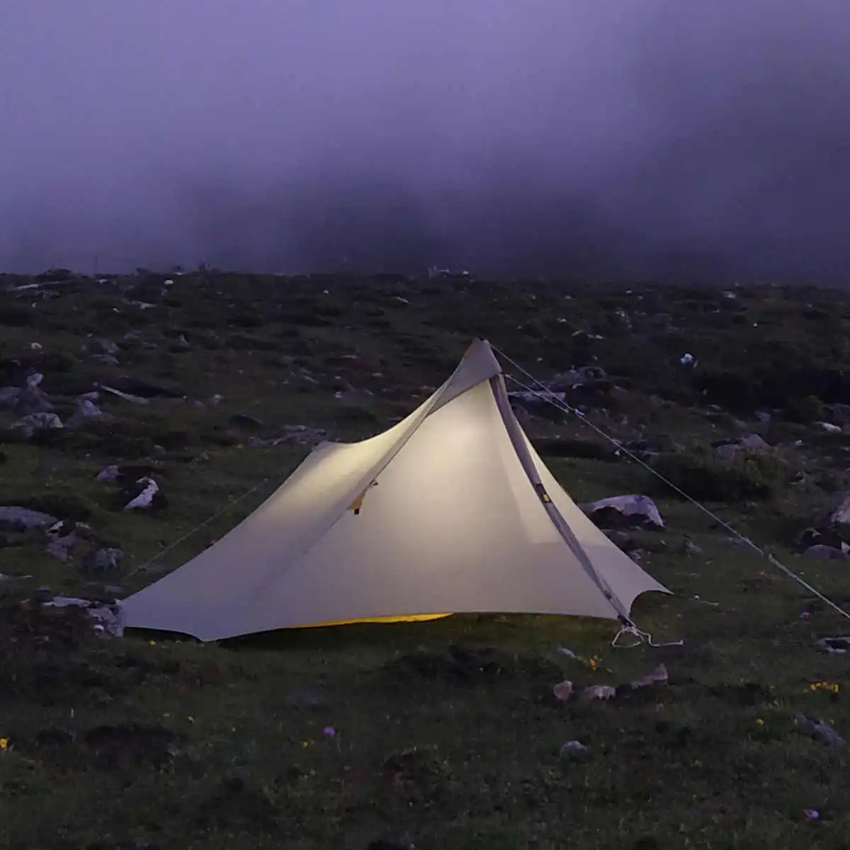 

Knot Gear Yuanxing 1P Tarptent Outdoor Camping Poleless Tent 20D SilNylon Lightweight Waterproof Hiking Backpacking