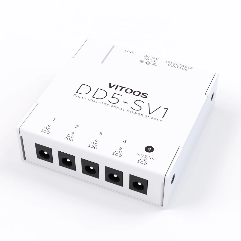Vitoos DD5 パワーサプライ 6出力 VITOOS DD5-SV1 effect pedal power supply fully isolated Filter