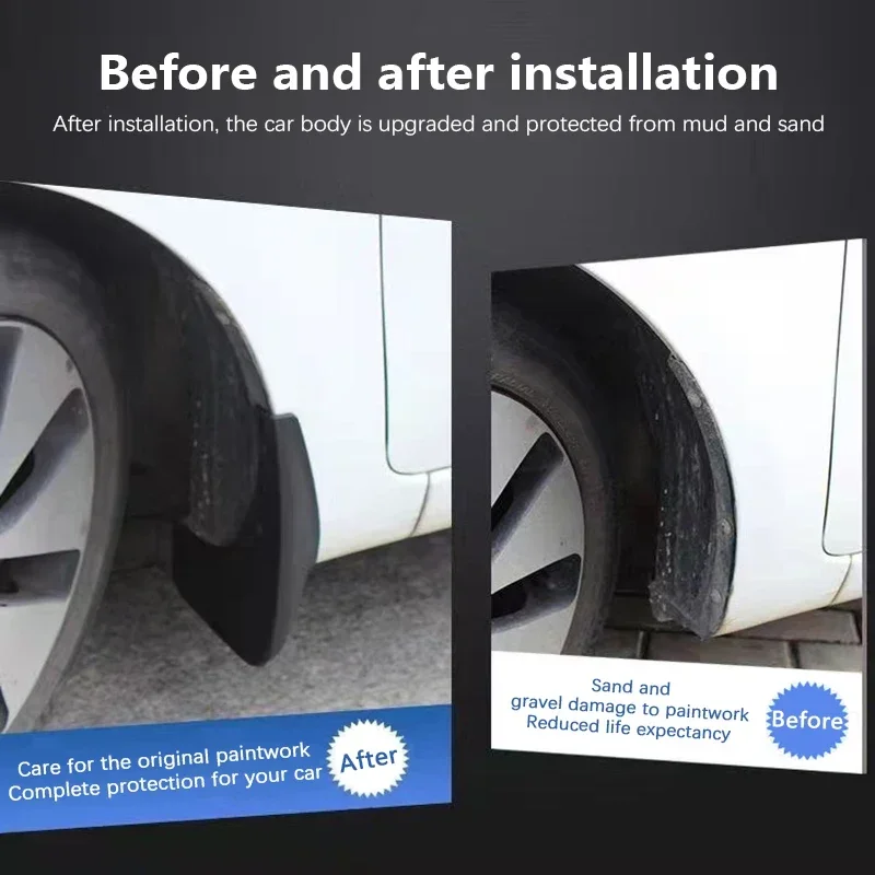 

2PCS Car Rear Mudguard For Haval H9 MK2 2024 2025 2026 Anti-scratch Fenders Auto Mud Flaps Mudflaps Splash Guard Car Accessories