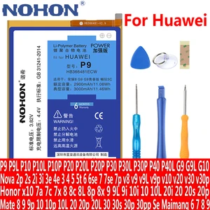 Huawei P9 P20 Pro P30 Lite P10 Plus P40 Honor 10 9 8 Lite 8x 7x X10 Mate 9 10 20 30 Nova 7交換用Bateria 10ベストセールスhuawei nova 2 iマザーボード-6