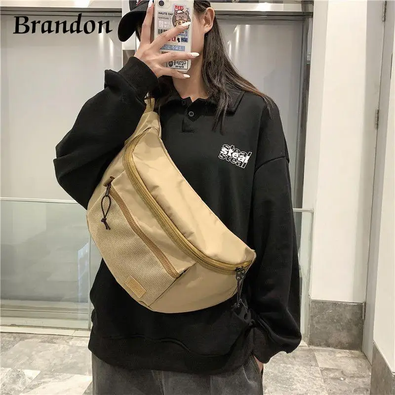 Crossbody Bag Trendy Brand Large Capacity Chest Bag Street Personalized Men's Shoulder Bag Casual Versatile Single Shoulder Bag