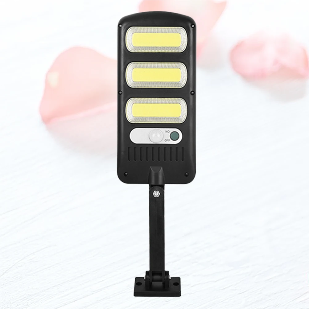 

60 COBs Solar Street Light Black Bracket Garden Lighting Tool Outdoor Sensor Courtyard Lamp Durable Safe Easy Installation