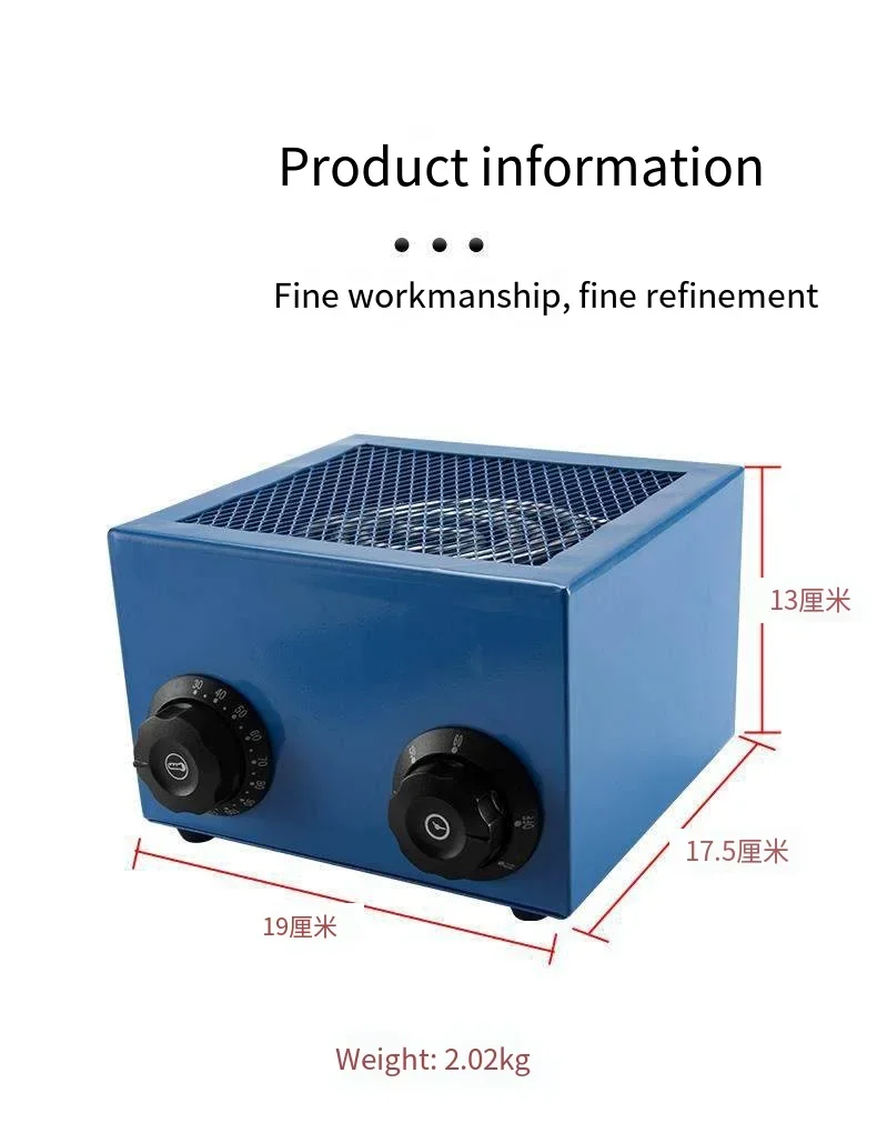 Watch Repair Tool Electrothermal Drying Hot Air Dryer Watch Movement Parts and Accessories Drying with Timing Temperature Adjust
