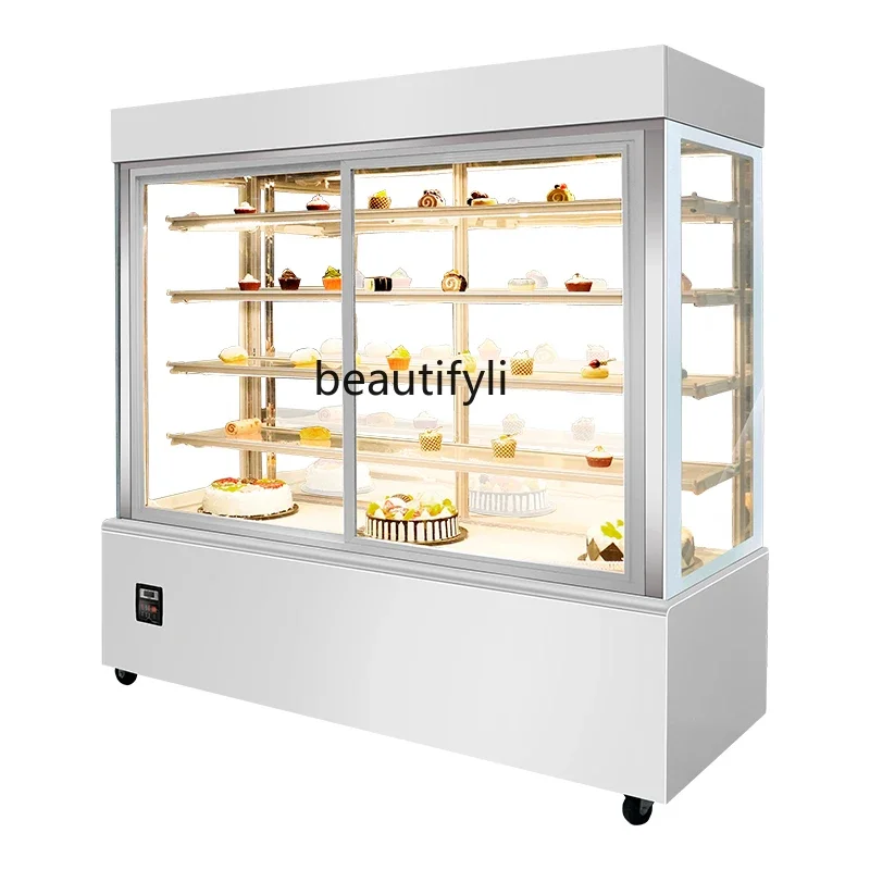 

Cake Display Cabinet Vertical West Point Cabinet Commercial Dessert Mousse Fruit Air-cooled Fresh Display Cabinet