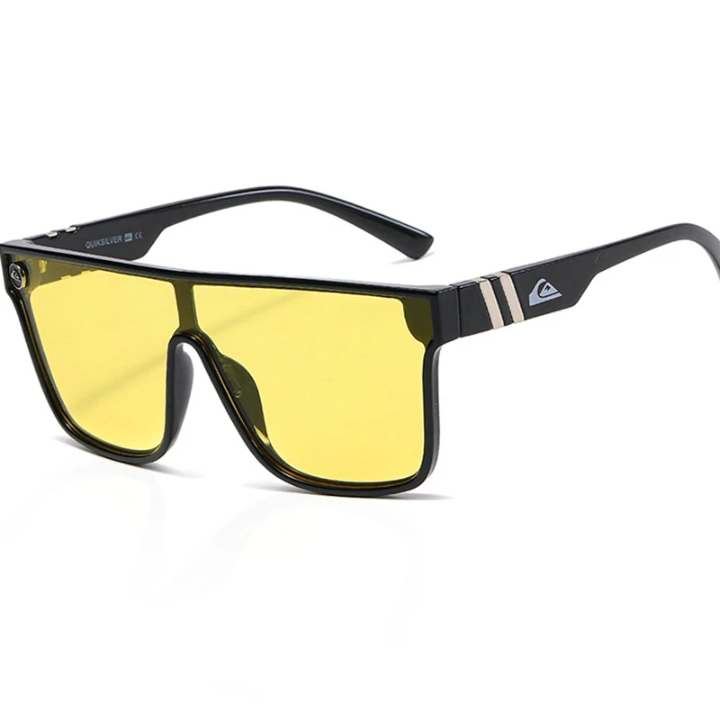 Respzed-Lunettes de soleil UV400 Flat Top pour hommes et femmes, lunettes de soleil de pêche, miroir carré, lunettes de sport en plein air