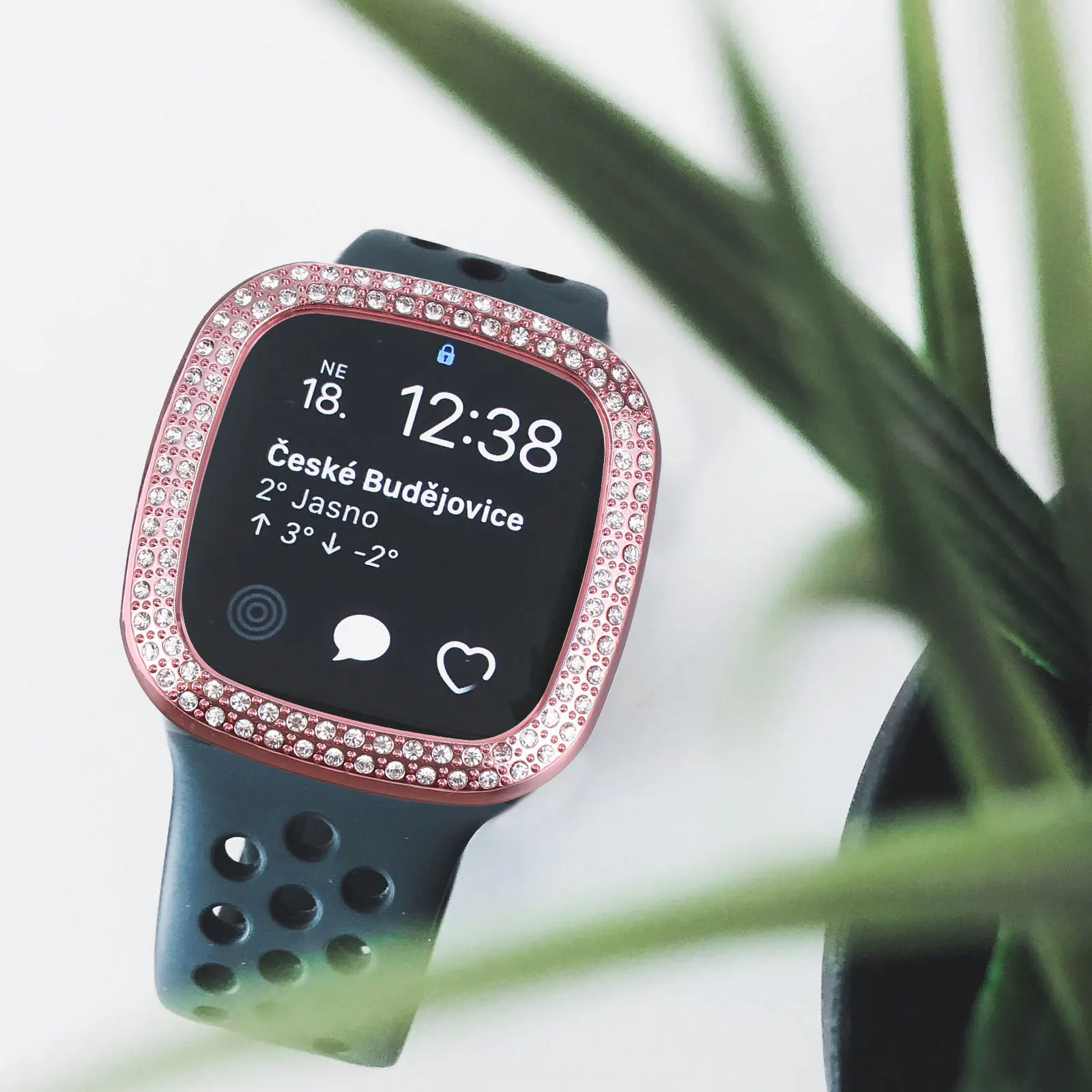 

Durable Watch Case Cover for Versa3 Sense Environmental Friendly Non Irritating Skin Access All Controls Features