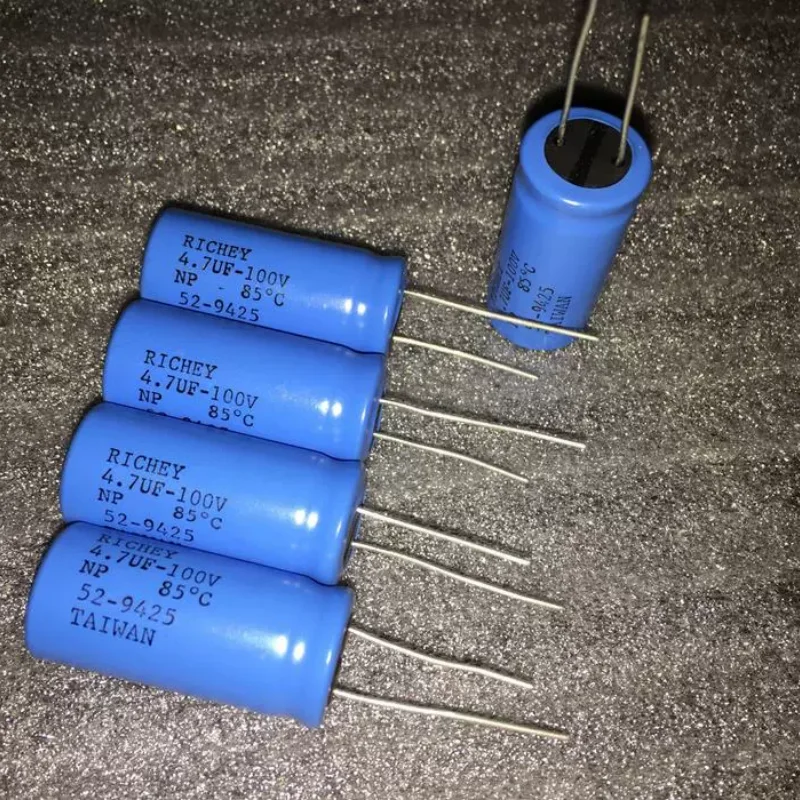 

10-100 шт. оригинальный RICHEY Тайвань Tefulong NP 85C 4,7 мкФ 100 В лихорадка аудио неполярный конденсатор