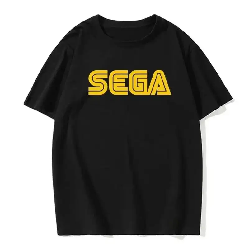 

2026 New Arrival Sega Logo Letter Printed Summer Leisure Short Sleeve Fashion Street Clothing Harajuku Large Men T-Shirt