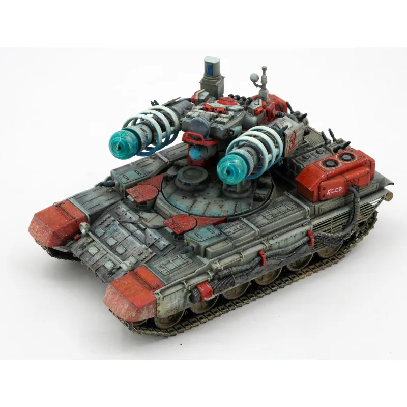 Border 1/35 escala BC-005 tanque Tesla sin pegamento torreta de pistola móvil con kit de modelo de montaje de lámpara Tesla