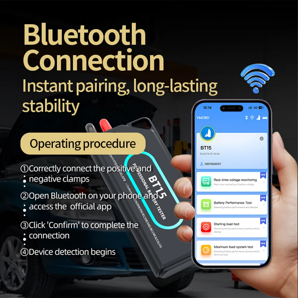12V/24V Intelligent Smart Batt - Battery Load Tester ulasan dan harga