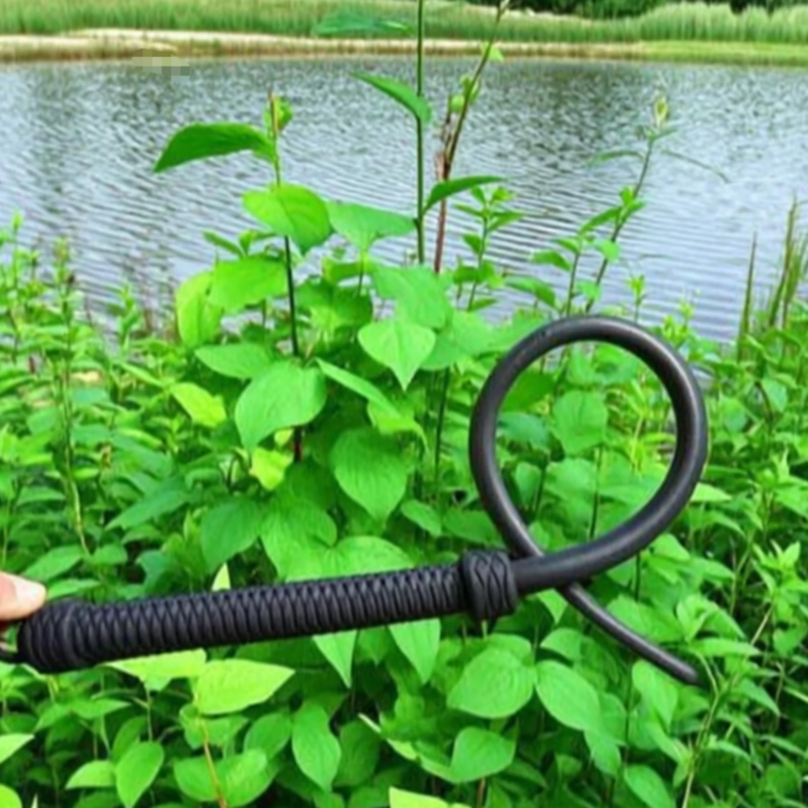 Horse Whip with Loop Handle Rubber Flexible Lightweight for Equestrians, Equestrian Training, Outdoor Riding