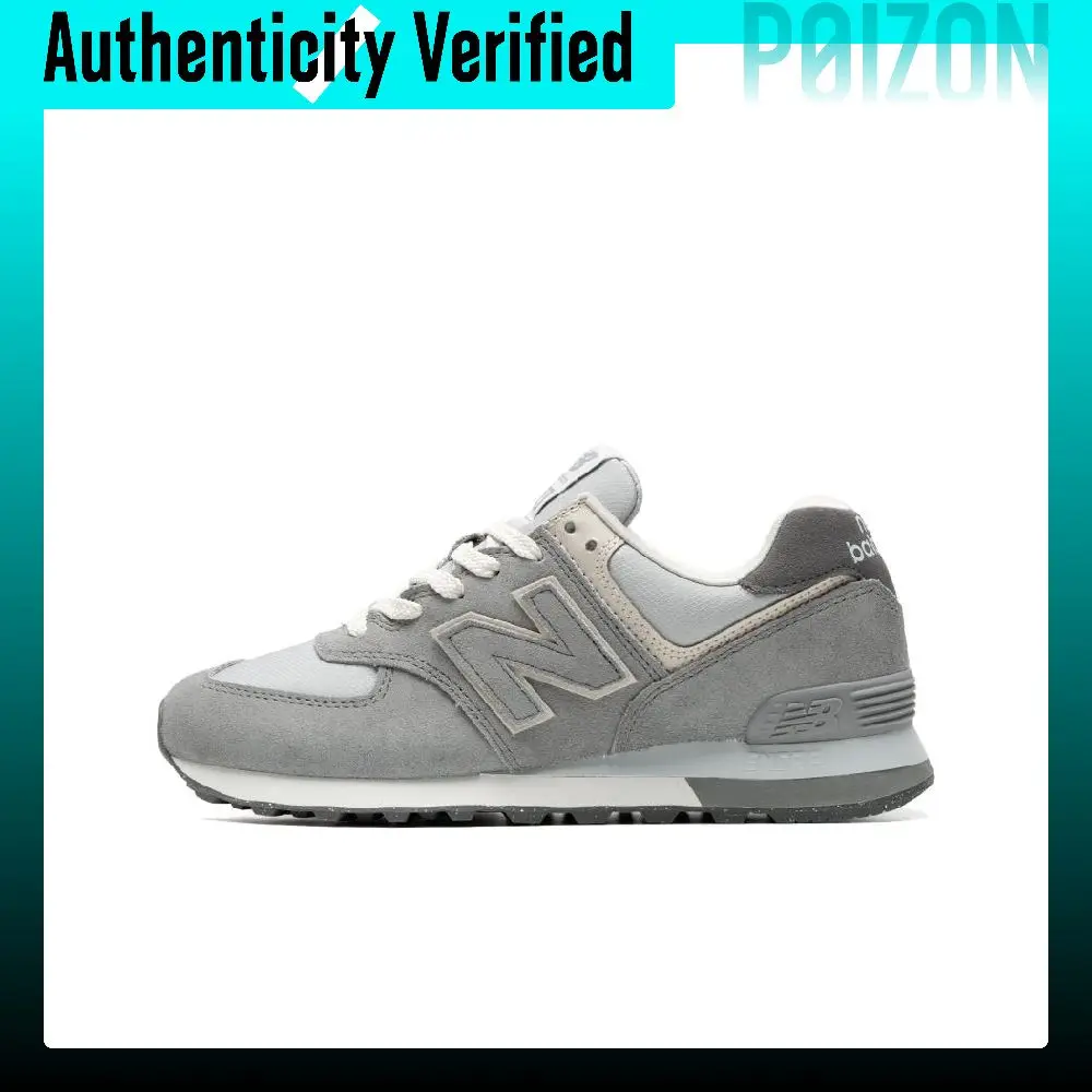 New Balance NB 574 Abrasion Resistant Abrasion Resistant Low top Casual Shoes Unisex Gray U574BSG-D