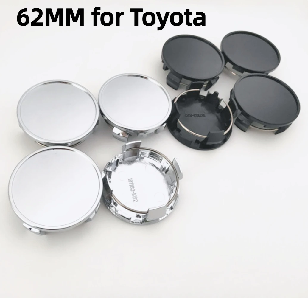 

4pcs 62MM Blank Car Wheel Center Caps Styling Accessories for Toyota 56mm Emblem Logo Car Stickers Hubcaps Rim Cover 181163-K62