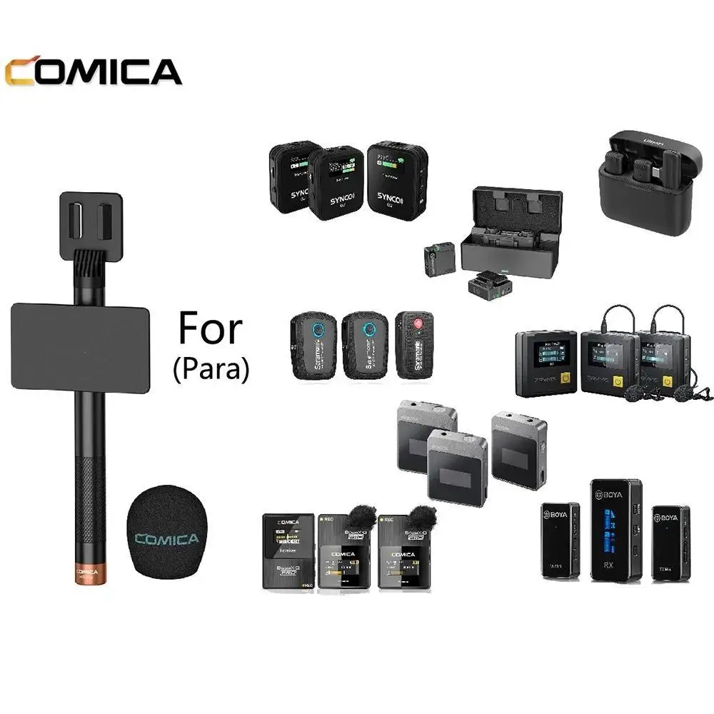 

Comica HR-WM Handheld Adapter for Wireless Microphone Detachable Adapter Suitable for Interview Live Streaming Mic Accessories
