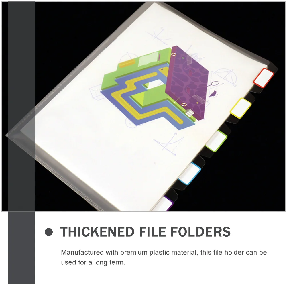 

2pcs Plastic Folders Documents Folders Thickened Multi-Layer Document Organizers Contract Holders Transparent Storage