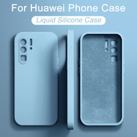 2024 NEW LIquid Silicone Case For Huawei P50 P40 P30 P20 Pro Lite Shockproof Cover Mate 30 20 Pro Lite Phone Cases Accessories