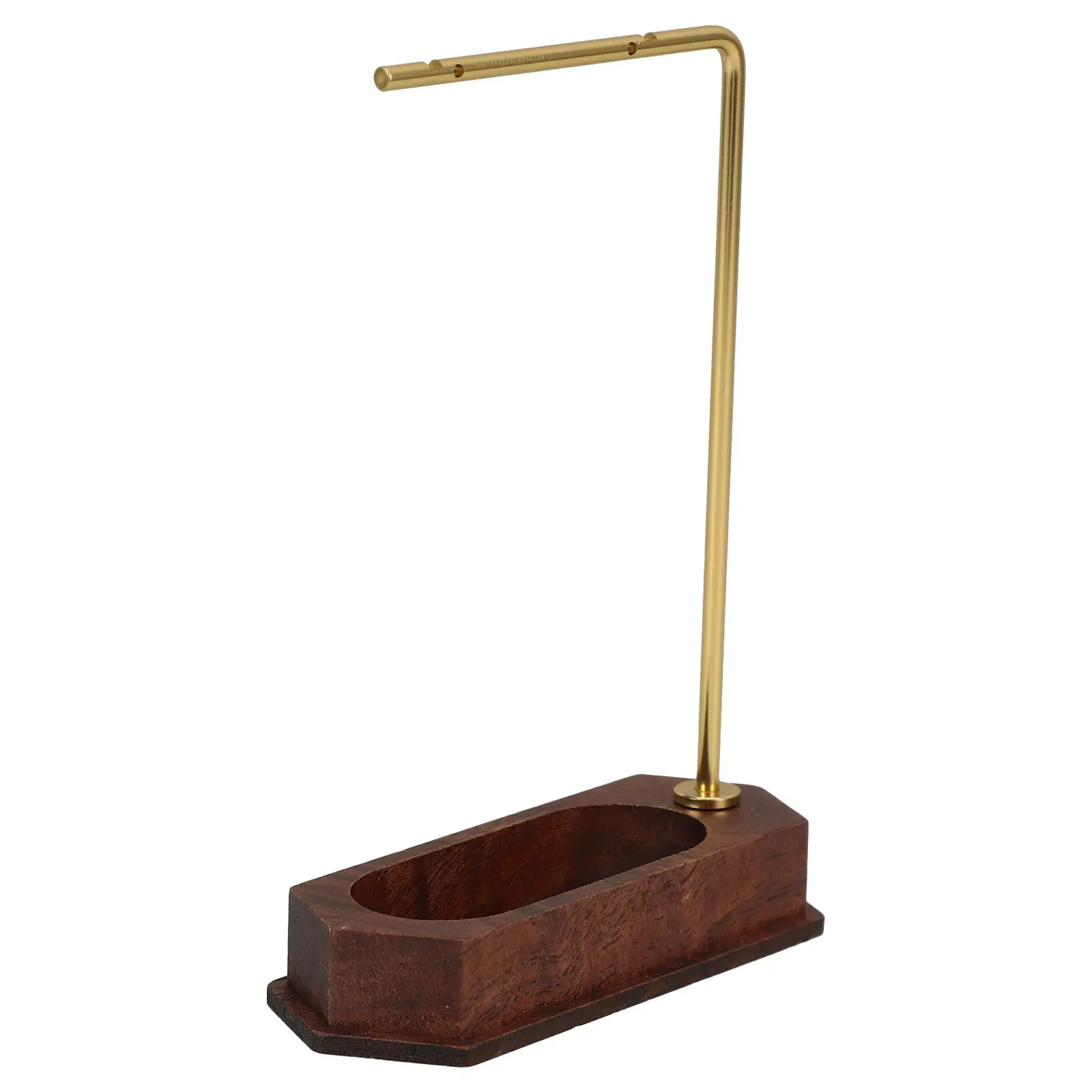 Wooden Jewelry Display Stand with Grooved Base for Earrings Necklaces Organizing Home Dresser Retail Store Vanity Minimalist