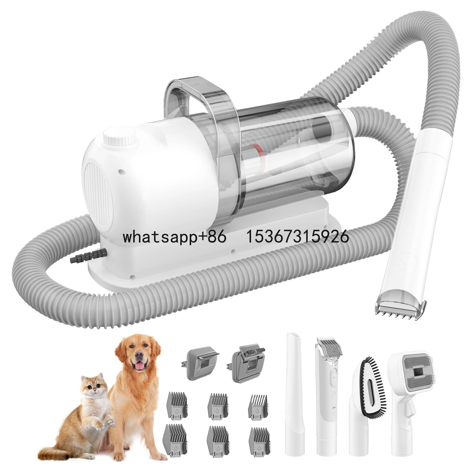 2024 Portable Pet Grooming Vacuum Cleaner Kit Machine Pet Dryer And Vacuum Pet Trimmer